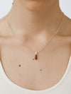 OLIO E ACETO Sterling Silver Quartzite/Lapis Lazuli/Red Snakeskin Jade Morning Dew Pendant Necklace OLIO-OA13N01-YH Red